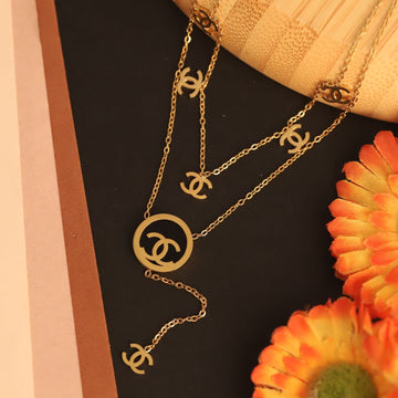 Designer-Inspired Layered Lariat Necklace