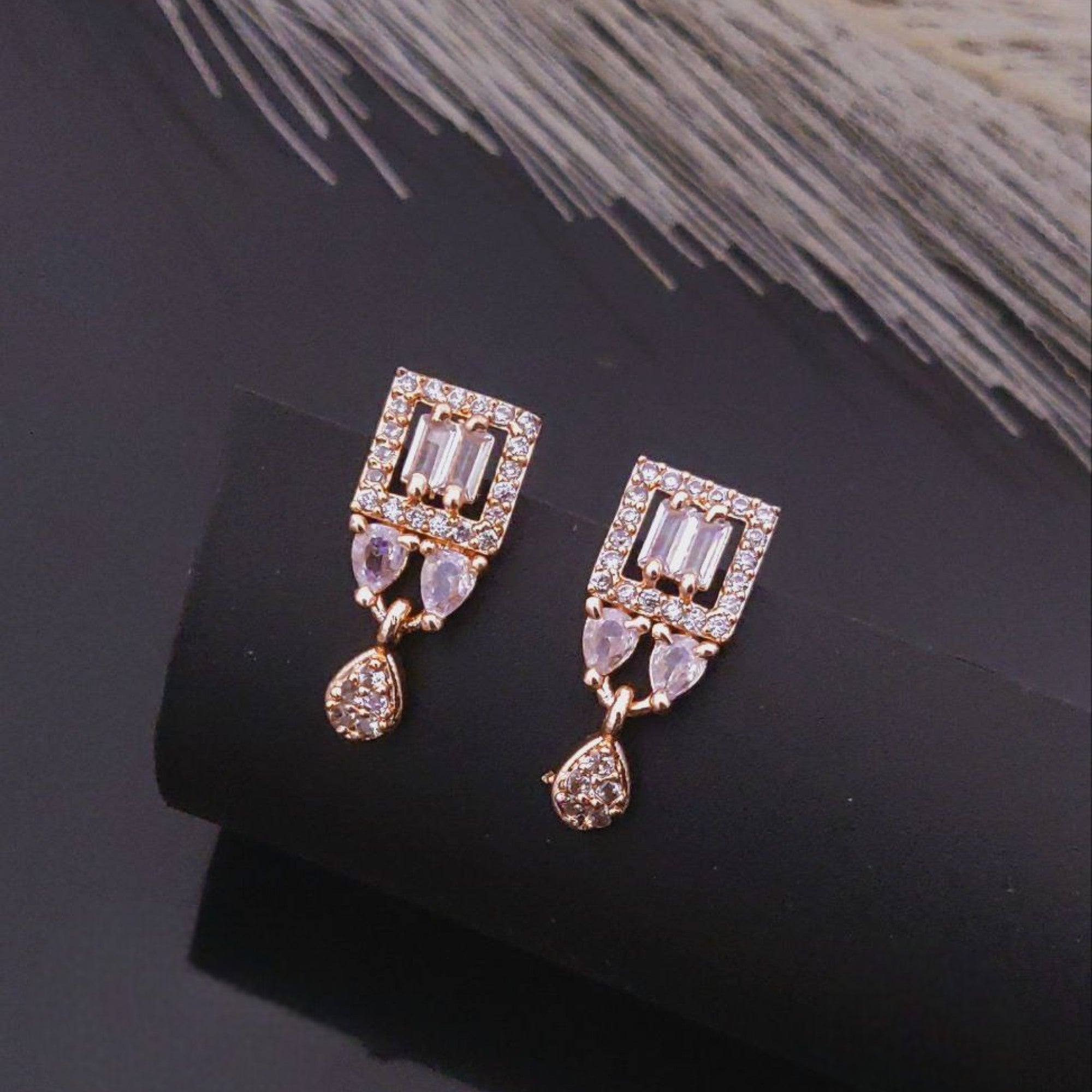 Square Drop Earrings