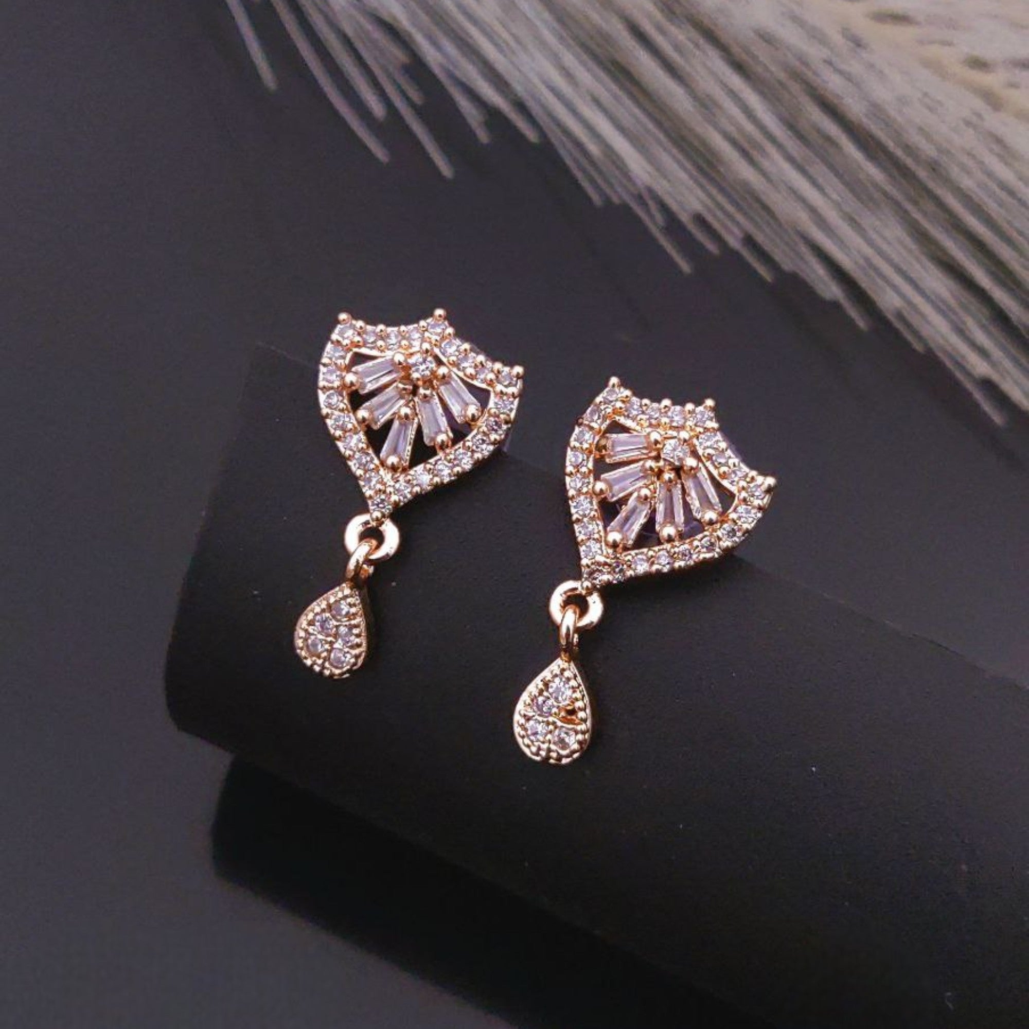 Shield Drop Earrings