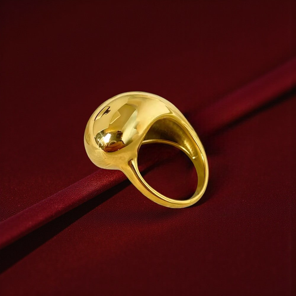 Chunky Gold Dome Statement Ring