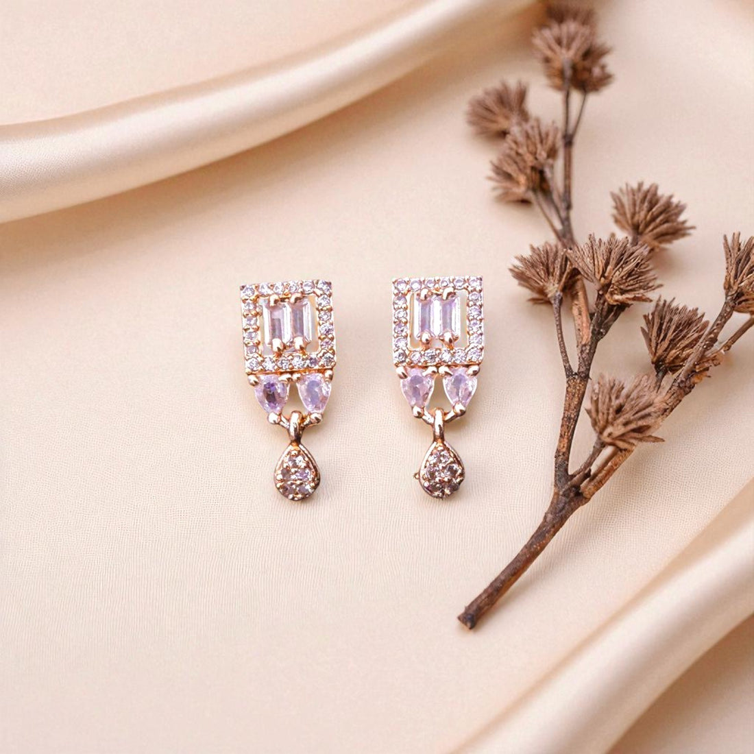 Square Drop Earrings